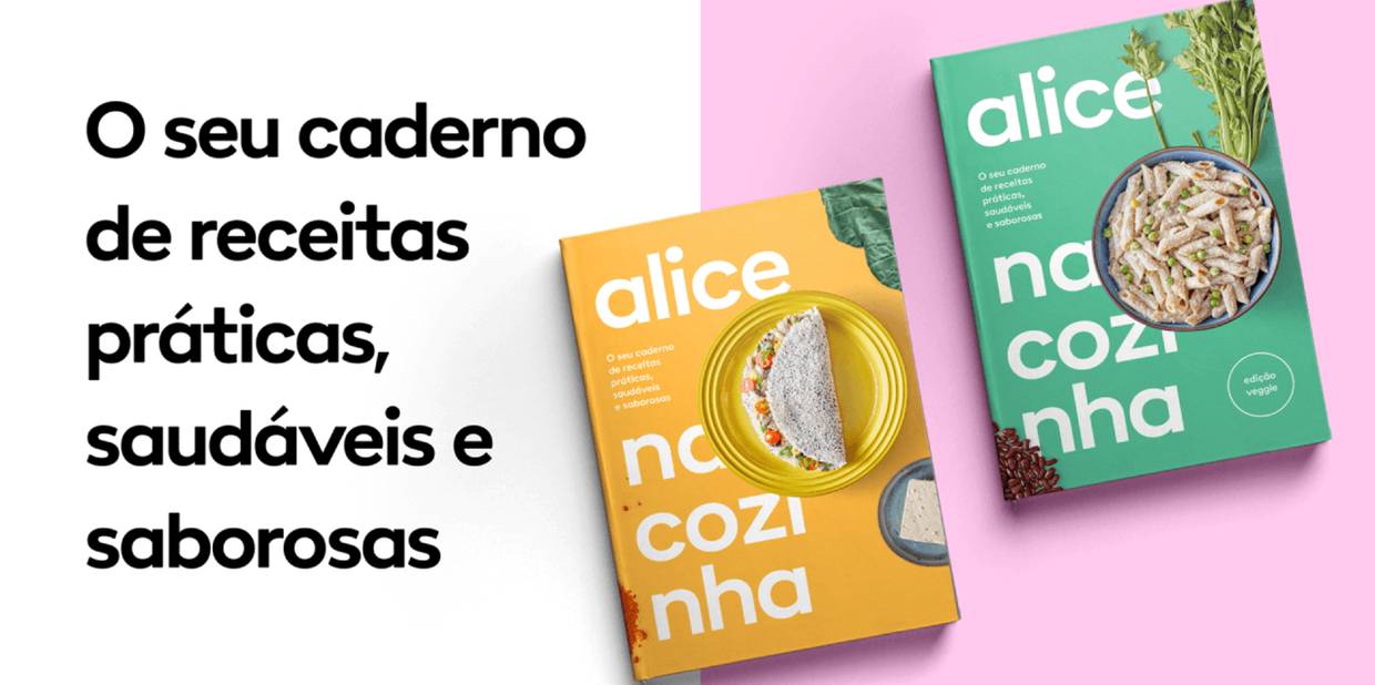 [Grátis] Ebooks de receitas saudáveis: Alice na cozinha