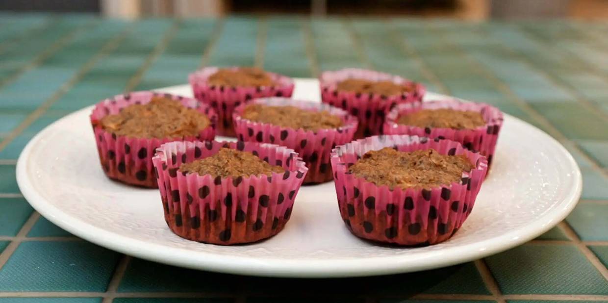 Receita de bolinho de banana saudável