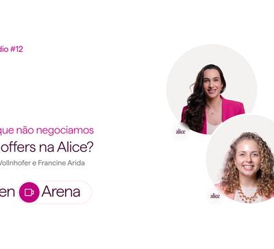 Por que não negociamos job offers na Alice?