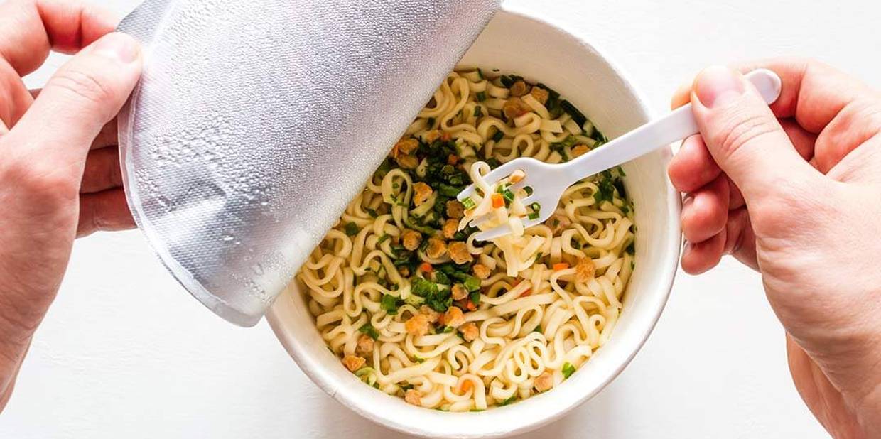 Macarrão instantâneo, exemplo de ultraprocessado