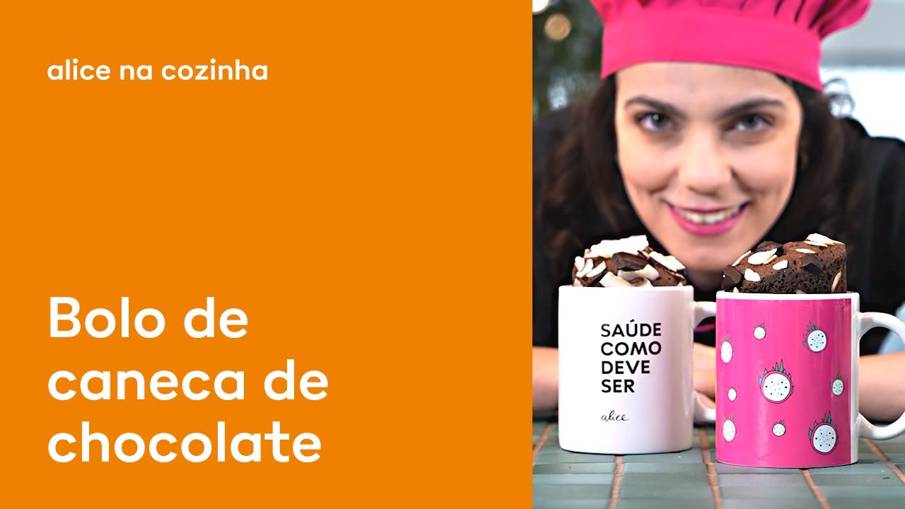 [Receita] Aprenda a fazer um bolo de chocolate de caneca